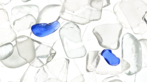 Vetro di Mare: Blau Weiss